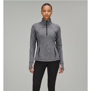 lululemon heather gray half zip Jacket Sz 8 great condition!